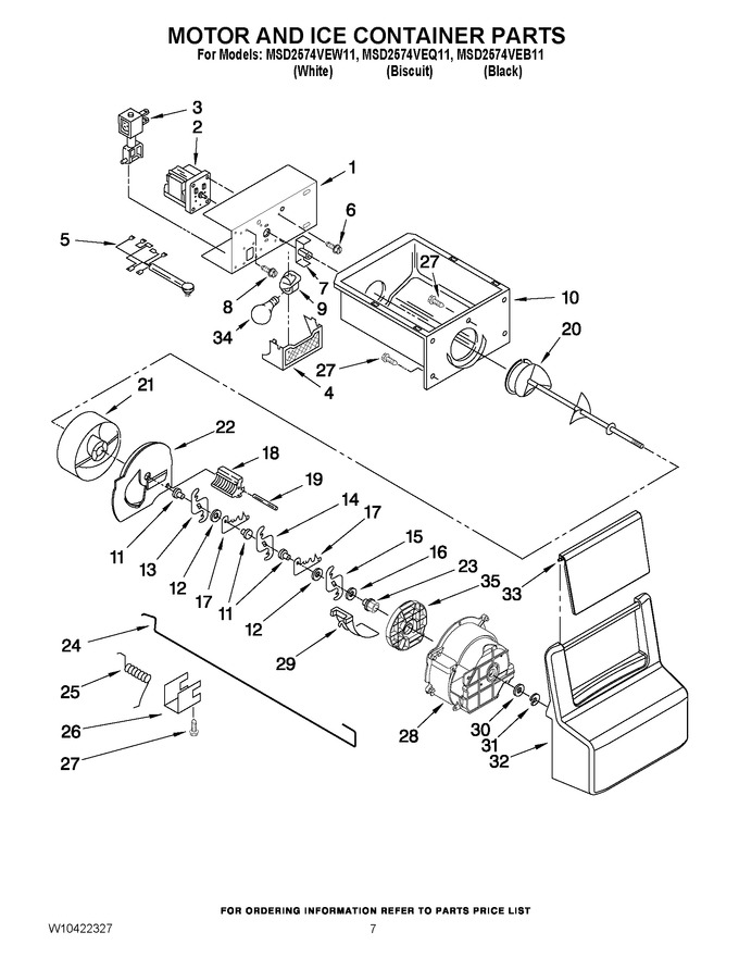 Diagram for MSD2574VEW11