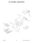 Diagram for 10 - 30" Internal Oven Parts