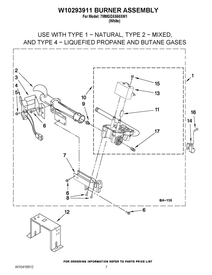 Diagram for 7MMGDX550XW1