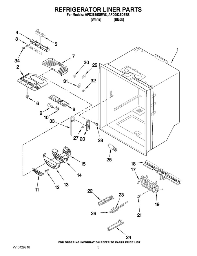 Diagram for AFD2535DEW8