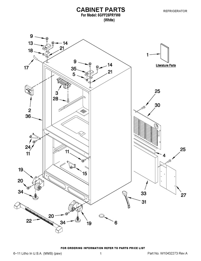 Diagram for 5GFF25PRYW0