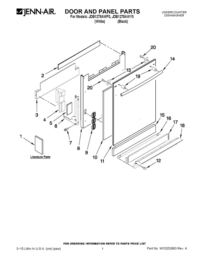 Diagram for JDB1275AWY0