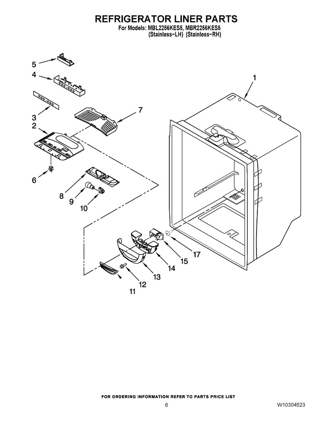 Diagram for MBR2256KES5