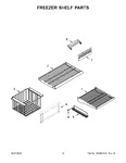 Diagram for 08 - Freezer Shelf Parts
