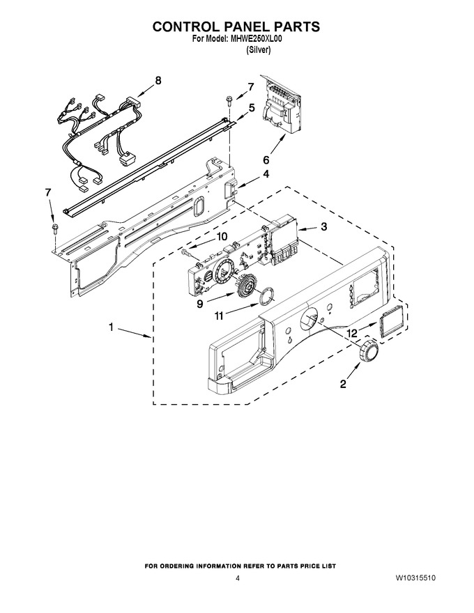 Diagram for MHWE250XL00