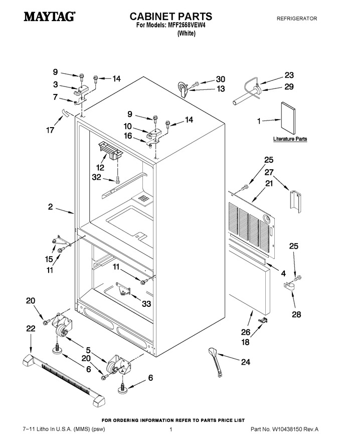 Diagram for MFF2558VEW4
