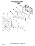 Diagram for 07 - 30`` Oven Door Parts