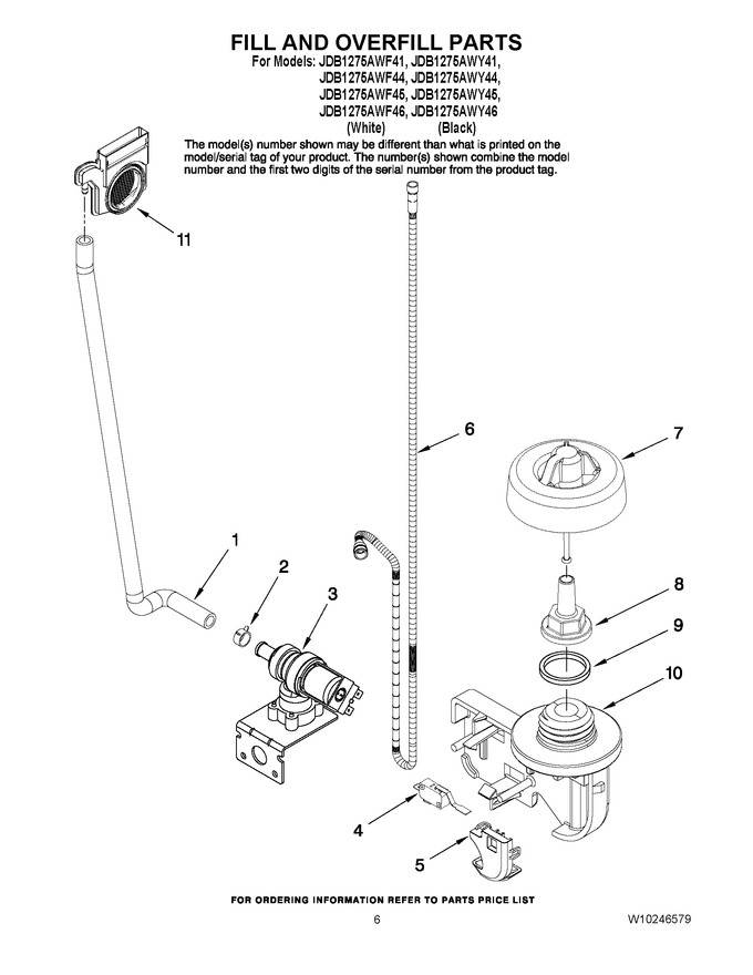 Diagram for JDB1275AWF44