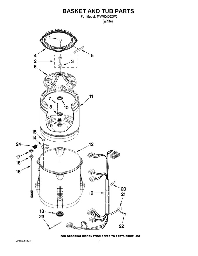 Diagram for MVWC400XW2