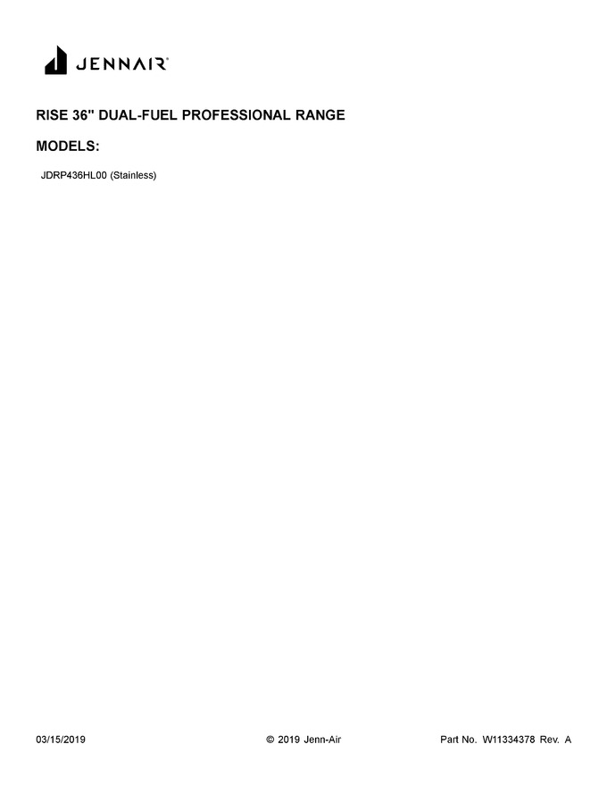Diagram for JDRP436HL00