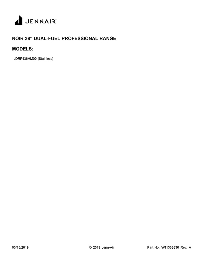 Diagram for JDRP436HM00