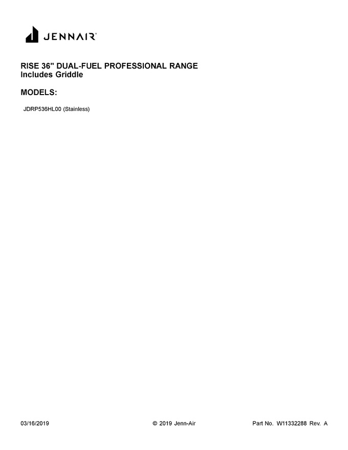 Diagram for JDRP536HL00
