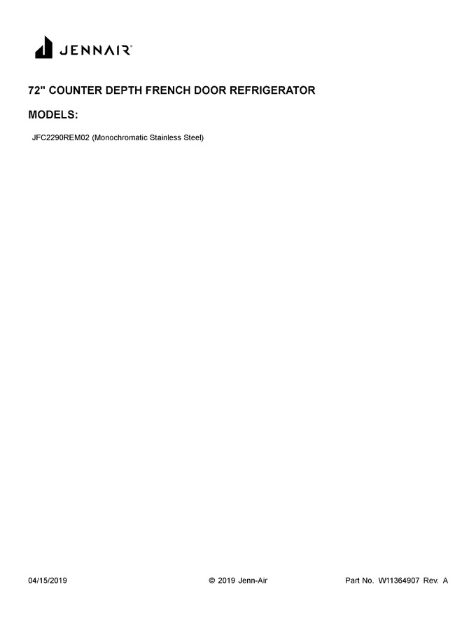Diagram for JFC2290REM02