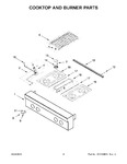Diagram for 03 - Cooktop And Burner Parts