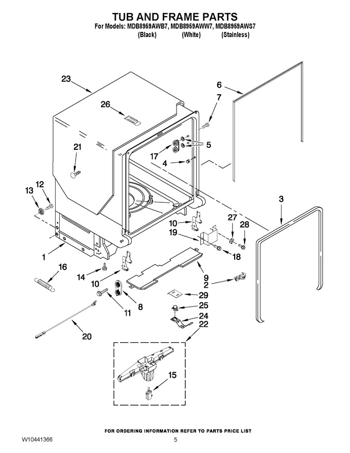 Diagram for MDB8959AWW7