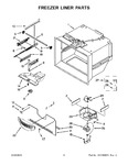 Diagram for 04 - Freezer Liner Parts