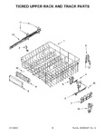 Diagram for 09 - Tiered Upper Rack And Track Parts