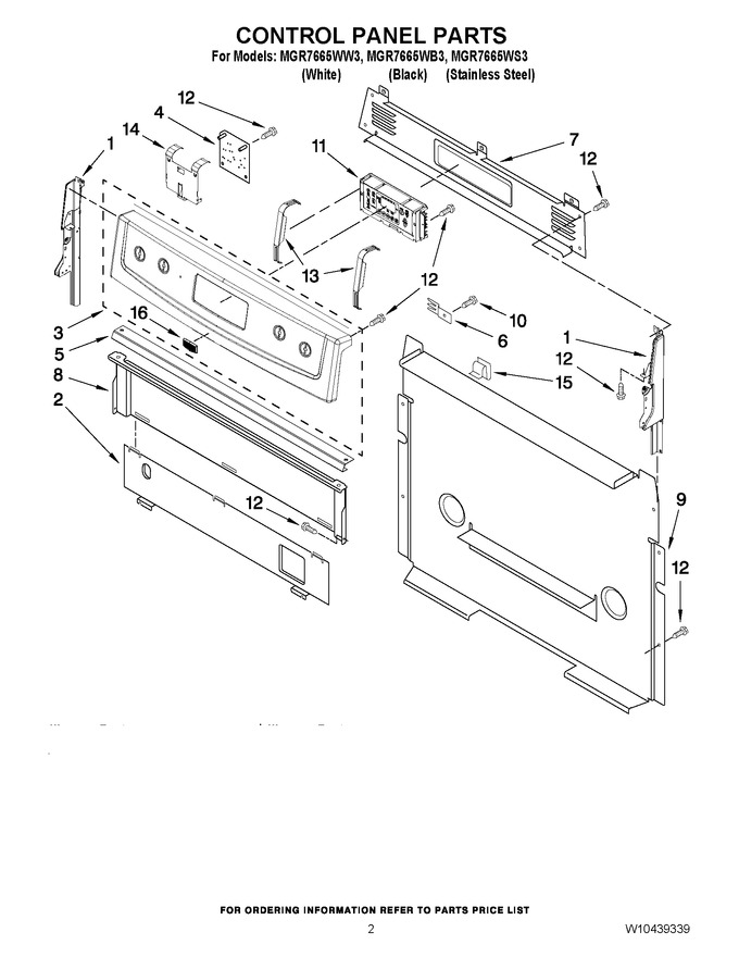 Diagram for MGR7665WB3