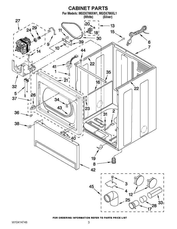 Diagram for MGDX700XW1
