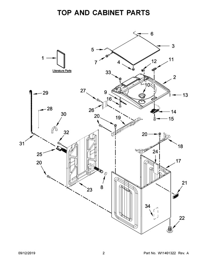 Diagram for MVWB865GW1