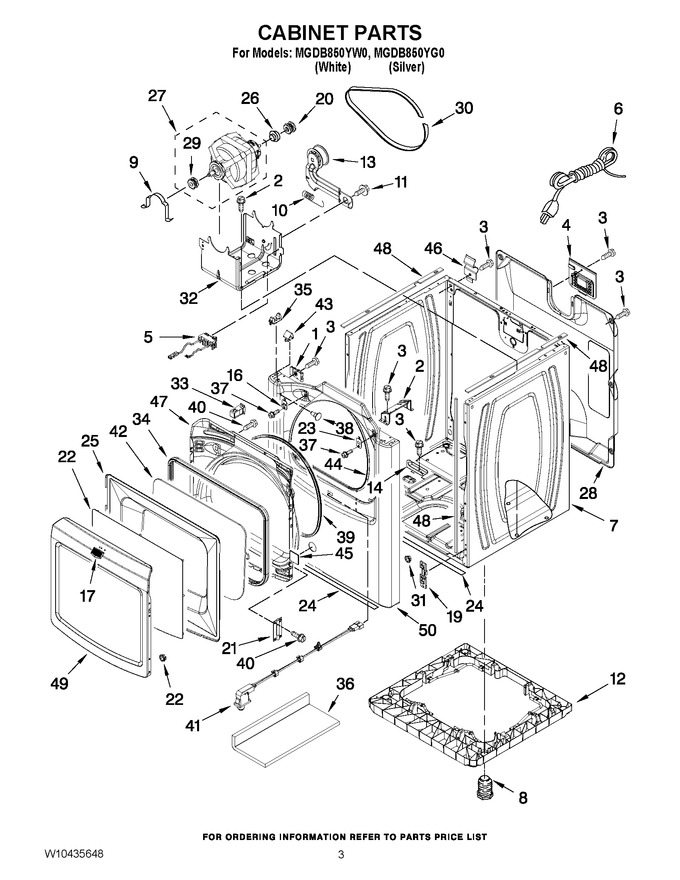 Diagram for MGDB850YW0