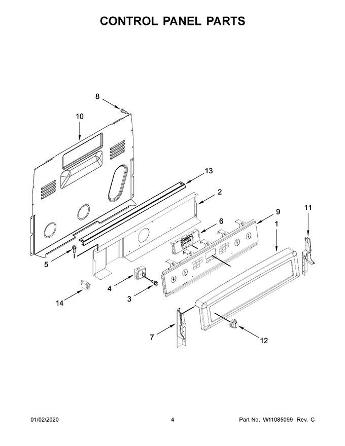 Diagram for MER8800FW0