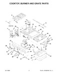 Diagram for 02 - Cooktop, Burner And Grate Parts