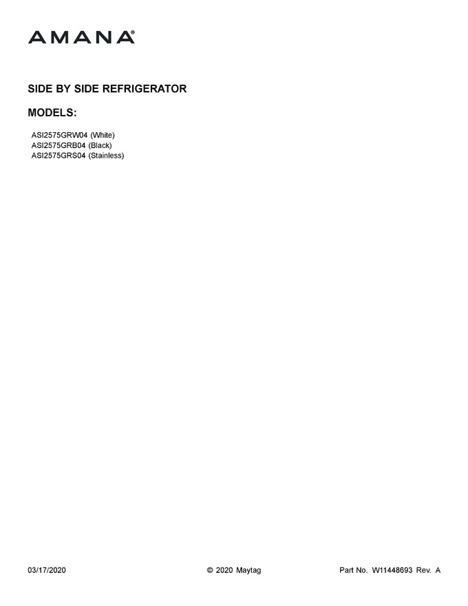 Diagram for ASI2575GRS04