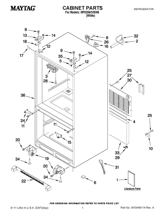 Diagram for MFD2562VEW6