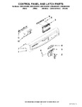 Diagram for 02 - Control Panel And Latch Parts