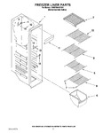 Diagram for 04 - Freezer Liner Parts