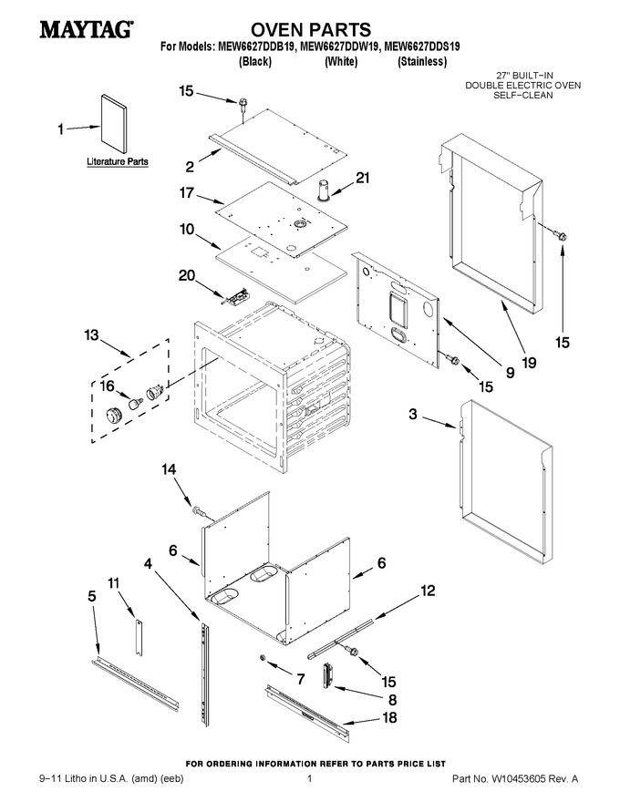 Diagram for MEW6627DDB19