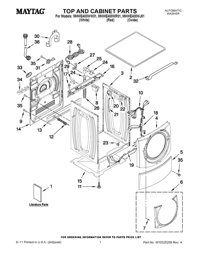 Diagram for MHWE400WR01