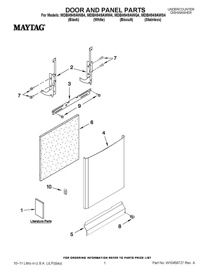 Diagram for MDBH949AWW4