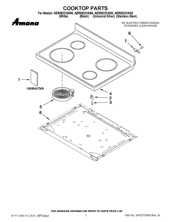 Diagram for AER5822VAD0