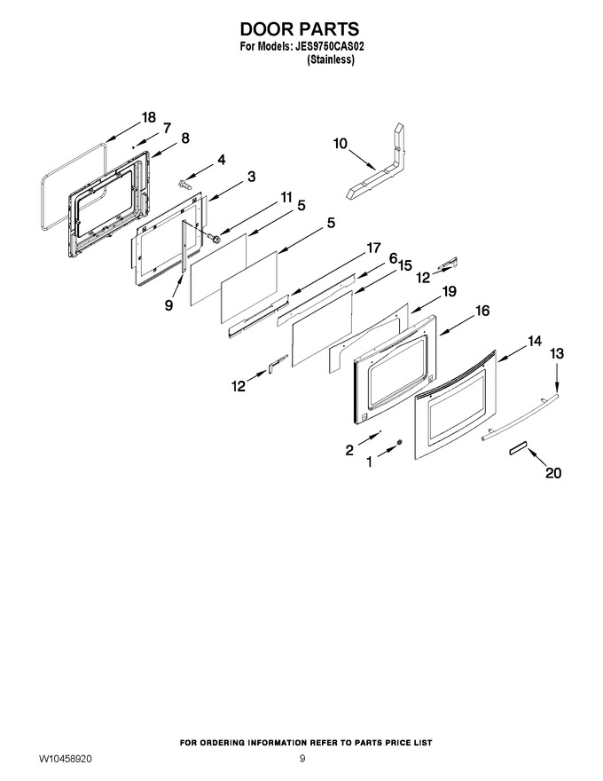 Diagram for JES9750CAS02