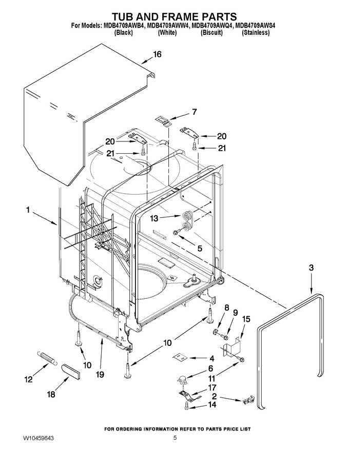 Diagram for MDB4709AWB4