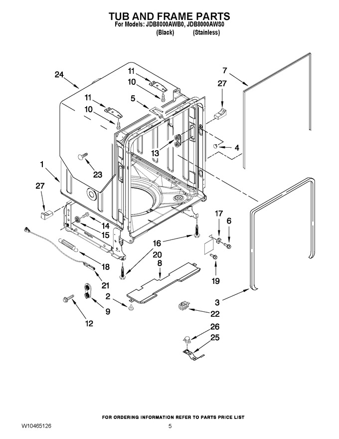 Diagram for JDB8000AWB0
