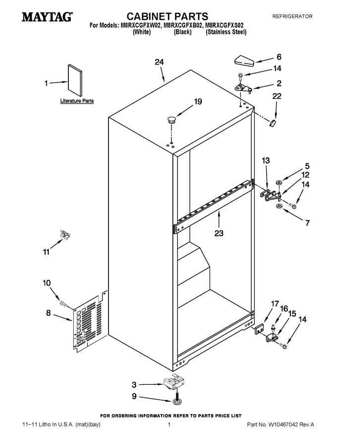 Diagram for M8RXCGFXW02