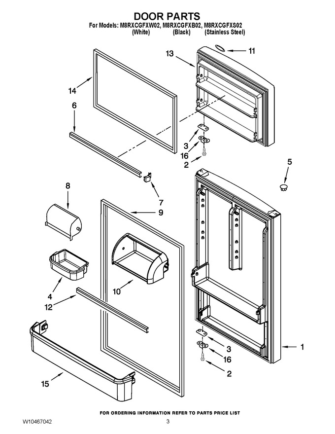 Diagram for M8RXCGFXW02