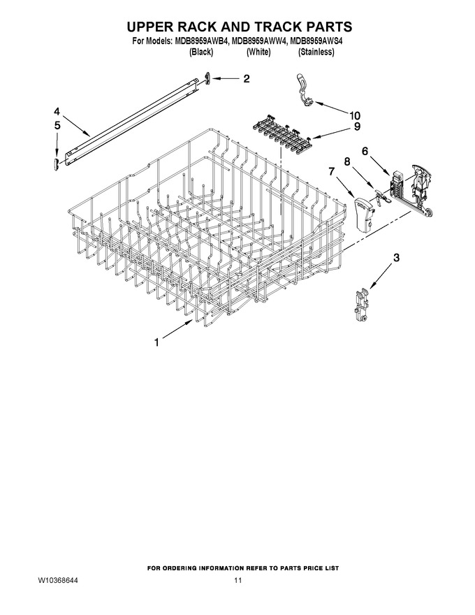 Diagram for MDB8959AWW4