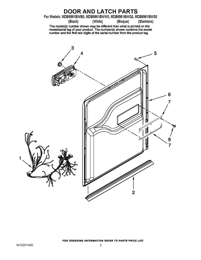 Diagram for MDB8951BWQ0