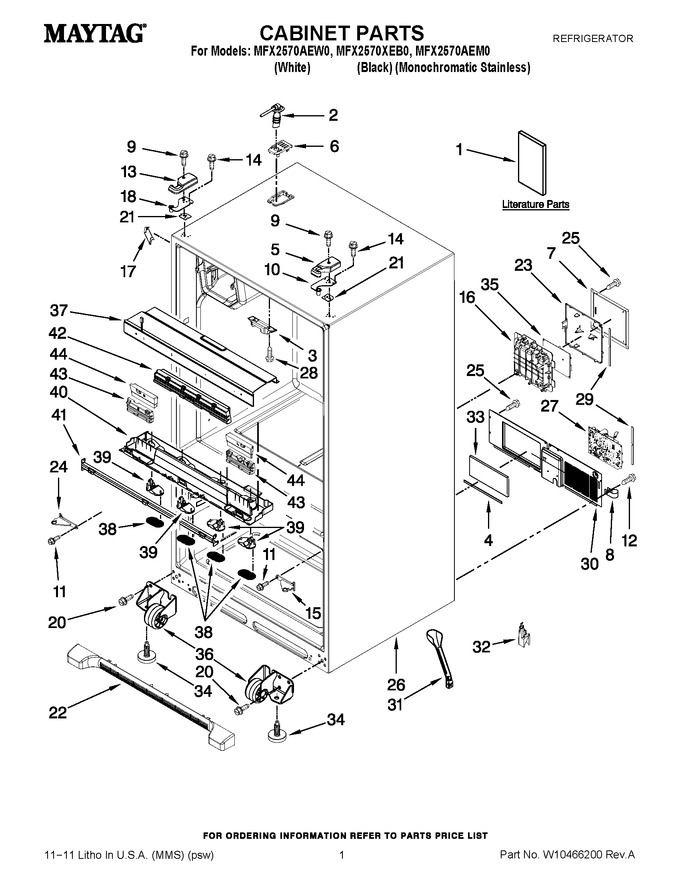 Diagram for MFX2570XEB0