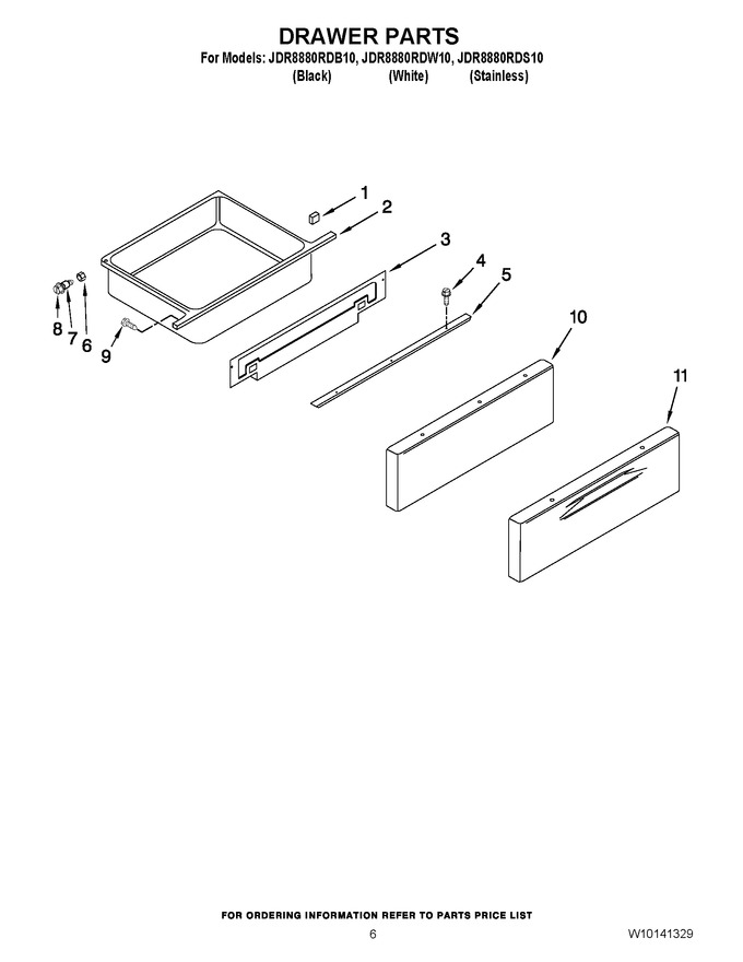 Diagram for JDR8880RDB10