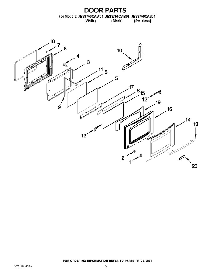 Diagram for JES9750CAB01