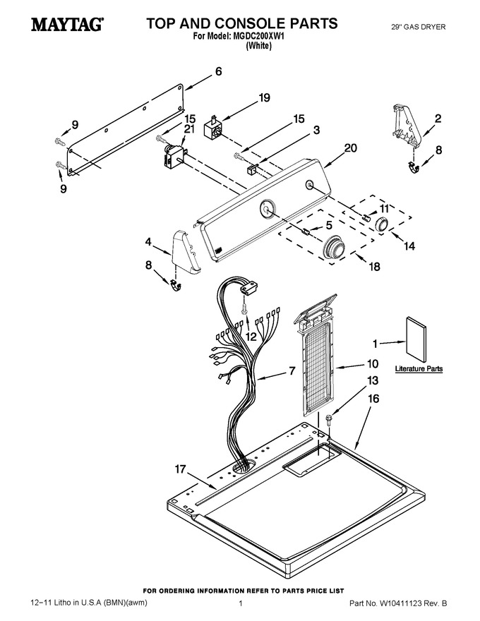 Diagram for MGDC200XW1