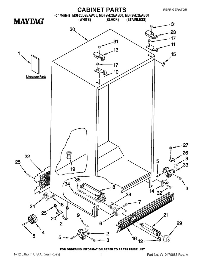 Diagram for MSF25D2EAW00