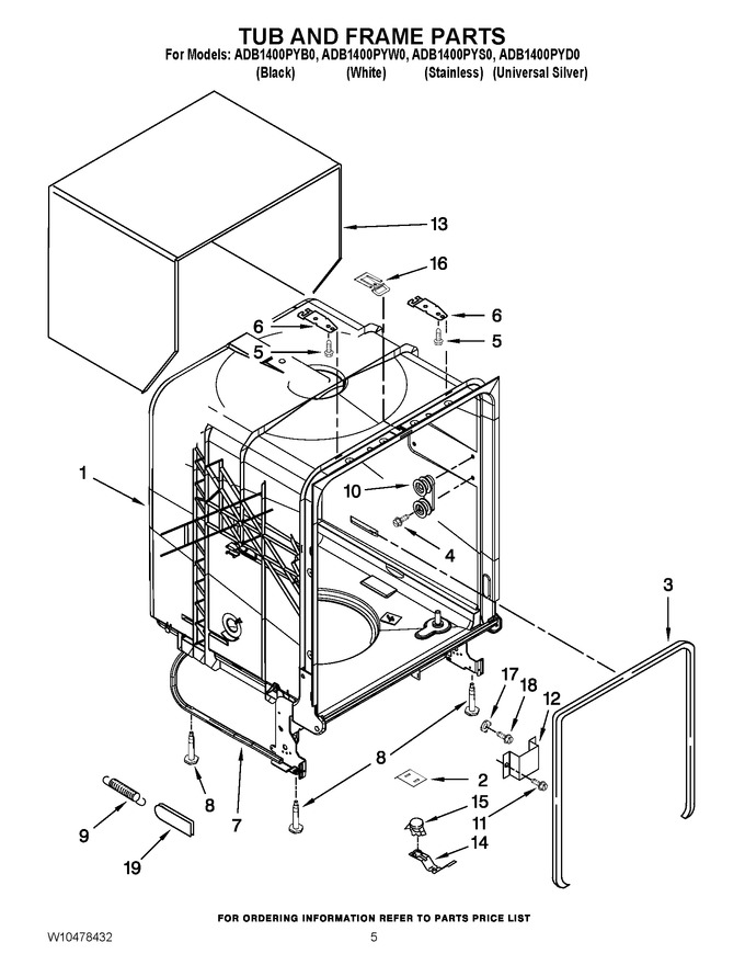 Diagram for ADB1400PYW0