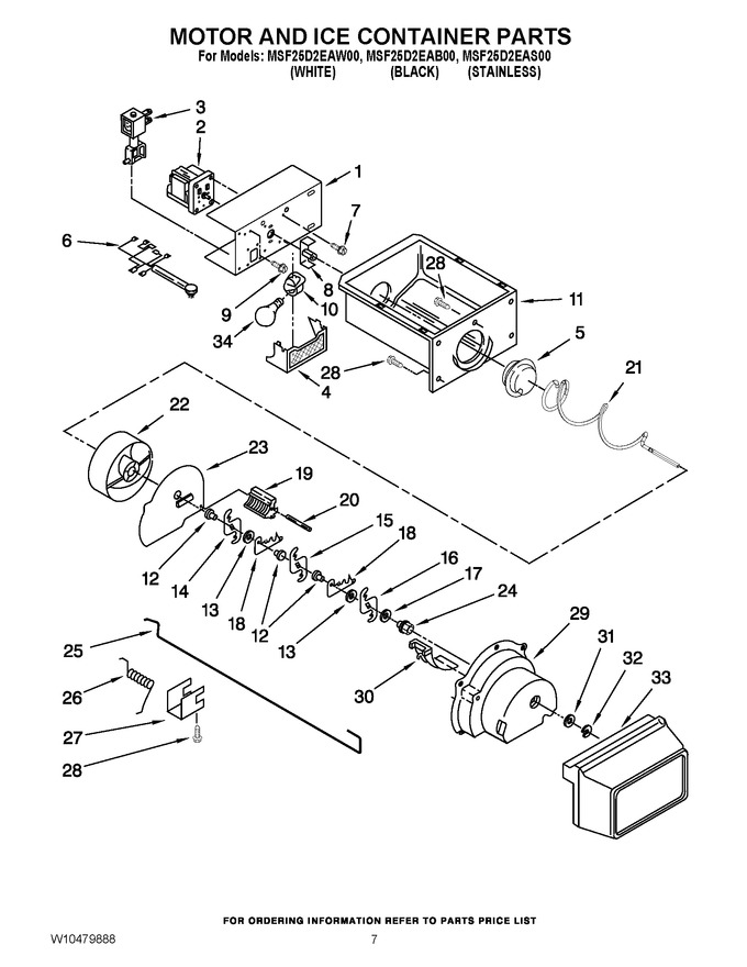 Diagram for MSF25D2EAW00