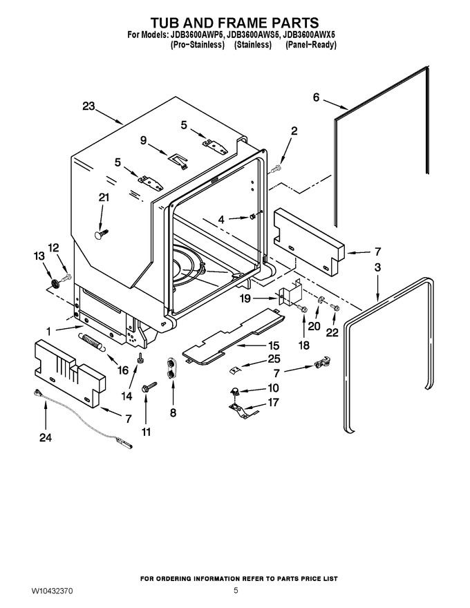 Diagram for JDB3600AWX5